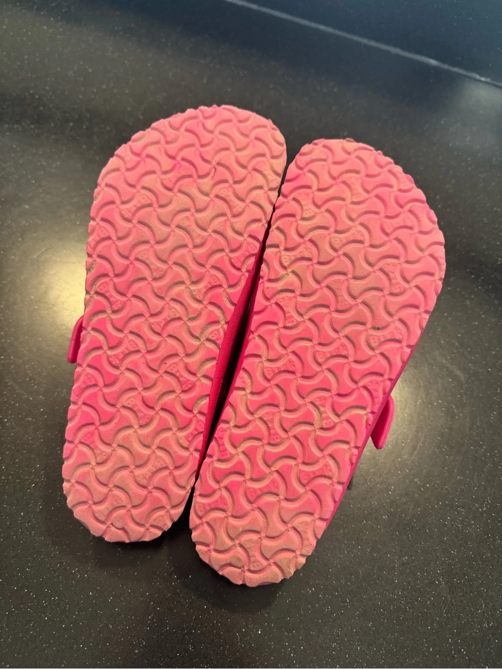 Birkenstock Kids Double Buckle Slide Sandals in Hot Pink 34